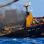 ගිනිගත් නැව නිසා සිදු වූ හානිය